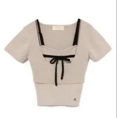andmary cameron knit set tops black - メルカリ