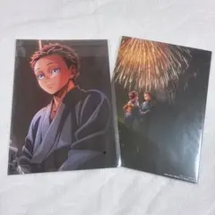 鬼滅の刃 映画 来場者特典 キービジュアル イラストボード 伯治 2枚