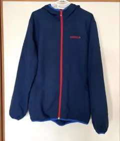 adidas フード付きウィンドブレーカー ネイビー