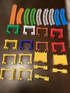 【希少カラー】プラレール カラフル橋脚＆限定クリアレール まとめ売り