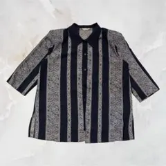 00's vintage 五分袖シャツ y2k パンク グランジ系