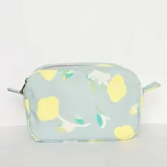ポケットティッシュケース付きポーチ　ハンドメイド　ふんわりドッグ