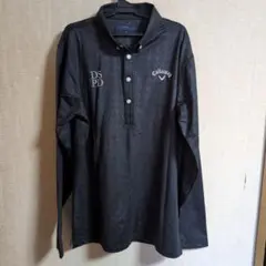Callaway ブラック 長袖ポロシャツ L