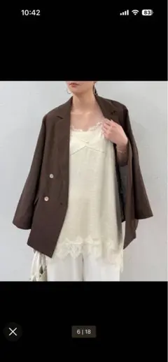 LOUNGEDRESS レースキャミソール アイボリー 新品未使用のサムネイル