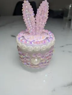 うさぎ耳モチーフ ラインストーン 芳香剤
