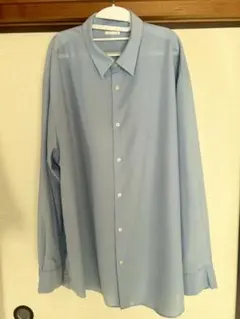 GU ライトブルー 長袖シャツ