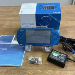 【美品】PSP-3000 バイブラントブルー 箱付
