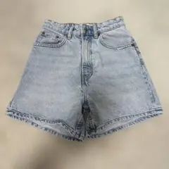 Zara ライトブルー デニムショートパンツ ハイウエスト