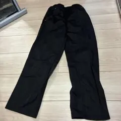 裏起毛　ロングパンツ ジャージ　ブラック 140cmのサムネイル