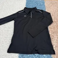 under armour レディース長袖ポロシャツ 黒