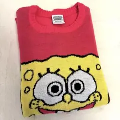 SPONGEBOB スポンジボブ ニット　セーター　ピンク