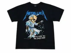 【XLサイズ】メタリカバンドTシャツ　両面プリント　ブラックのサムネイル