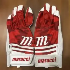 marucci バッティング用手袋 レッド迷彩　S
