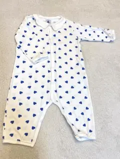 petit bateau プチバトー ハート柄ロンパース 12m 74cm
