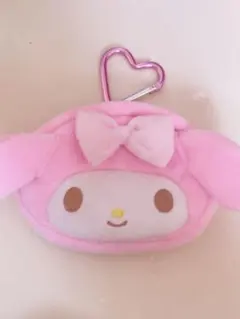 サンリオ マイメロディ カラビナ付き ミニフェイスポーチ