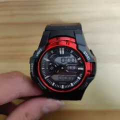 YITONG デジタル腕時計 ブラック レッド
