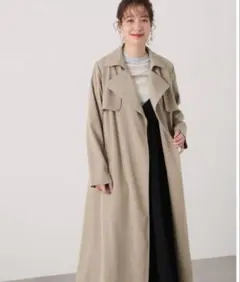 N.natural beauty basicとろみガウントレンチコート