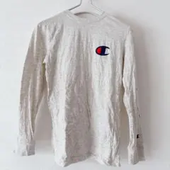 Champion チャンピオン グレー 長袖カットソー【M】