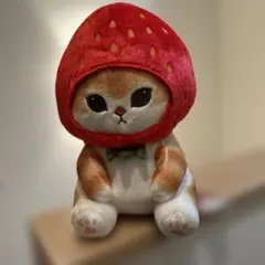 タグ付き！mofusand フルーツにゃん BIGぬいぐるみ いちご