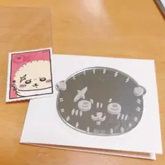 ちいかわ 東京みやげ トレーディングおかおミラーステッカー（ラッコ）