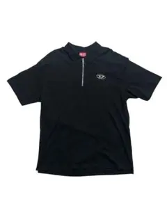 【DIESEL 】ブラック ポロシャツ ジップアップ