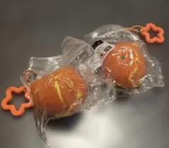みかん スクイーズ　キーホルダー2個セット
