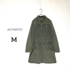 【AUTHENTIC】ミリタリー ミニワンピース ヴィンテージライク アメカジのサムネイル