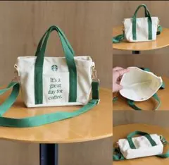 中国限定Starbucks 2way キャンバス ショルダーバッグ　　4-29のサムネイル