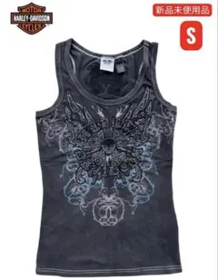 新品 Harley-Davidson バタフライ レディースタンク ブラック/Sのサムネイル