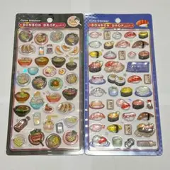 BONBON DROP ボンボンドロップシール 食べ物 2枚 寿司 ラーメン M