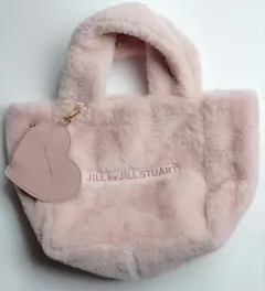sweet 付録 JILLSTUART もこもこファートートバッグ ハートポーチ
