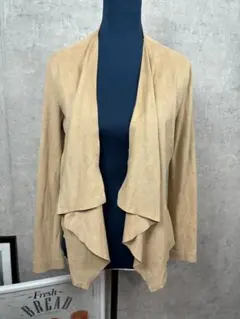 ZARA BASIC カーディガン ボレロ S ベージュ 無地 長袖
