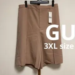 新品タグ付き　GU ジーユー　フロントタック　バミューダパンツ　半ズボン　ピンク