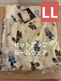 Disney Zootopia ルームウェア Tシャツ LLサイズ　ニック　総柄のサムネイル