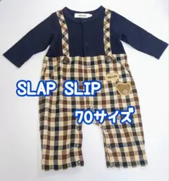 ベベ　SLAP SLIP 　ロンパース 70　サロペット　長袖