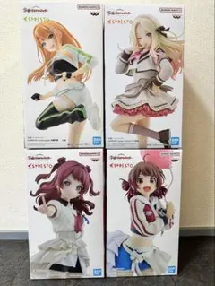【4点セット】学園アイドルマスター フィギュア 清夏 星南 咲季 佑芽