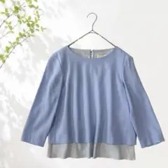 DESIGN WORKS レイヤードブラウス プルオーバー シフォン　10306のサムネイル