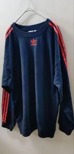 adidas アディダス　【M】 トレーナー スウェット　ブラック　古着