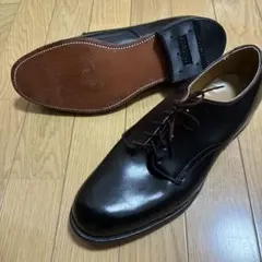 【美品】WELLCO US.NAVY サービスシューズ　9.5 ブラック 美品】WELLCO US.NAVY サービスシューズ 9.5 ブラック