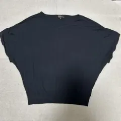 Reflect ブラック 半袖ニット 11号 L