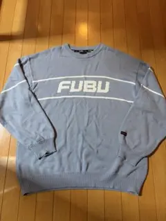 FUBU ニット セーター ライトブルー XL