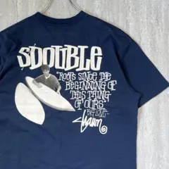 海外限定 S/Double エスダブル Tシャツ サーフ ネイビー XLのサムネイル