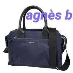 agnès b. アニエスベー ナイロン2wayトートバッグ ショルダーバッグ