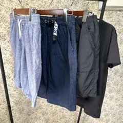 PUMA ユニクロ他 160 ハーフパンツ　Tシャツ　4点セット