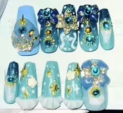 ハンドメイド ネイルチップ まとめ売り 量産型 推し活 衣装風 アイカツ 