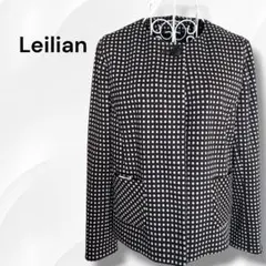 Leilian レリアン 上品 キレイめ 暖か 千鳥格子 コートジャケット L Leilian レリアン 上品 キレイめ 暖か 千鳥格子 コートジャケット L