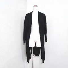 Te chichi TERRASSE リネン混ロングカーディガン F 濃紺のサムネイル