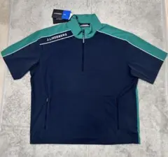 新品 J.LINDEBERG 半袖シャツ モックネック ハーフジップアップ L