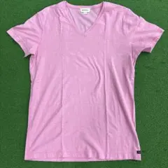 DIESEL Vネック Tシャツ ピンク Lサイズ