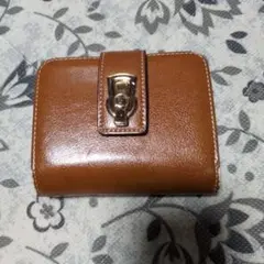 レザー折り財布 ブラウン